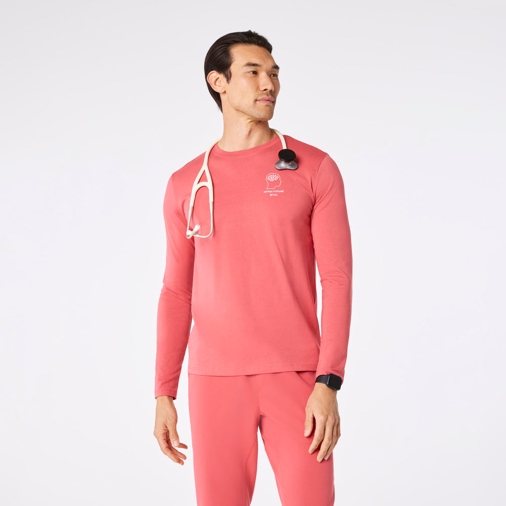 Men's Pulmonary Pink Oxytocin Overload - Long-Sleeve Underscrub