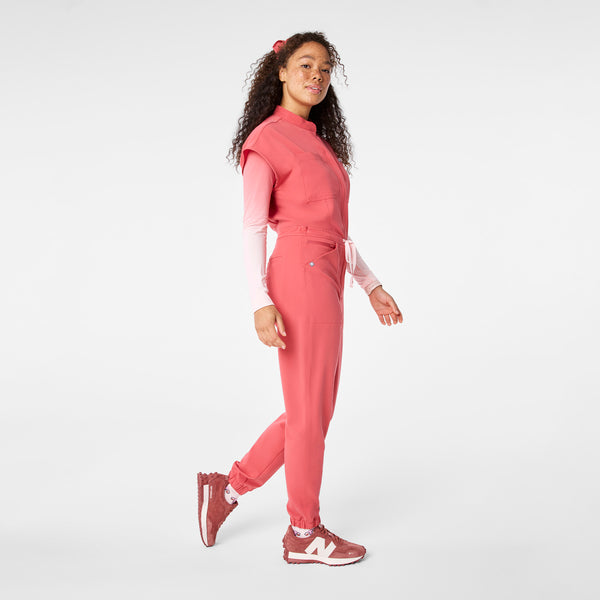 Women's Pulmonary Pink Rafaela Cargo - ScrubJumpsuit™