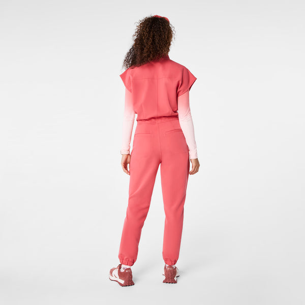 Women's Pulmonary Pink Rafaela Cargo - Petite ScrubJumpsuit™