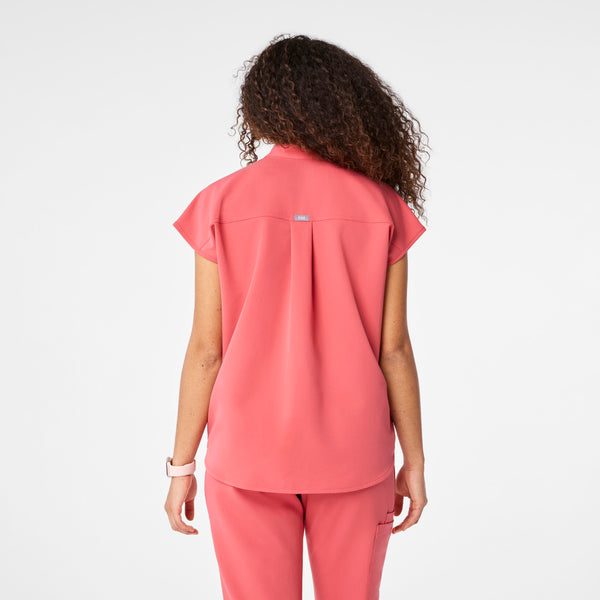 Women's Pulmonary Pink Rafaela - Oversized Scrub Top™