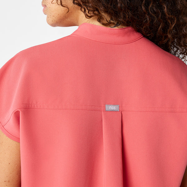 Women's Pulmonary Pink Rafaela - Oversized Scrub Top™