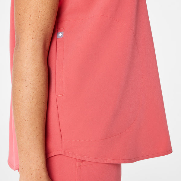 Women's Pulmonary Pink Rafaela - Oversized Scrub Top™