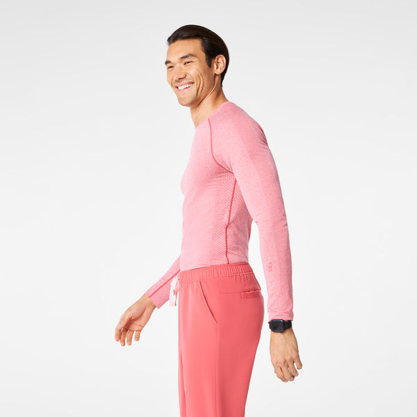 Men's Pulmonary Pink Makato Seamless - Long-Sleeve Underscrub
