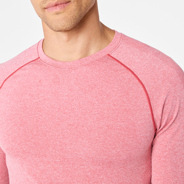 Men's Pulmonary Pink Makato Seamless - Long-Sleeve Underscrub