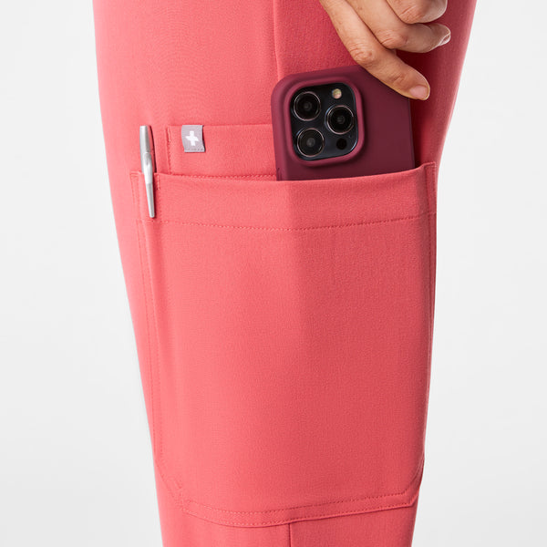 Women's Pulmonary Pink Uman Relaxed - Petite Jogger Scrub Pant