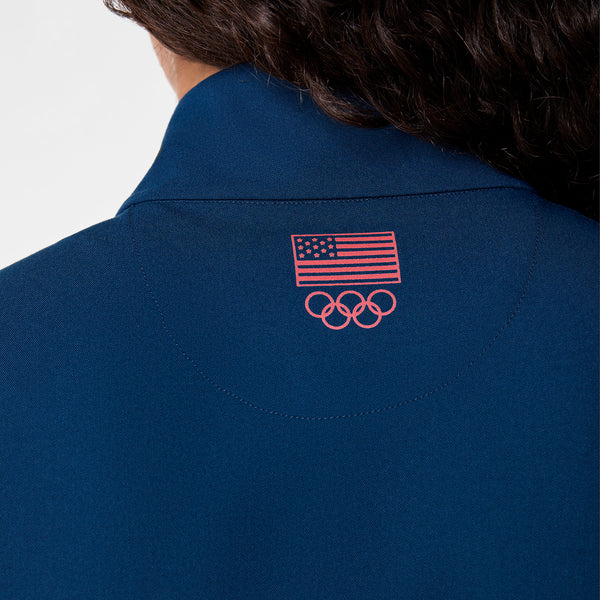Women's Team USA Blue FIGS x Team USA Straight-Leg - Petite Scrubjumpsuit™