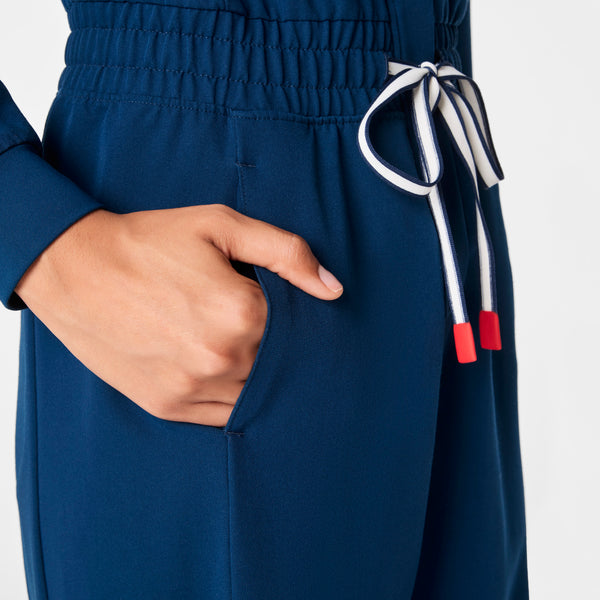 Women's Team USA Blue FIGS x Team USA Straight-Leg - Petite Scrubjumpsuit™