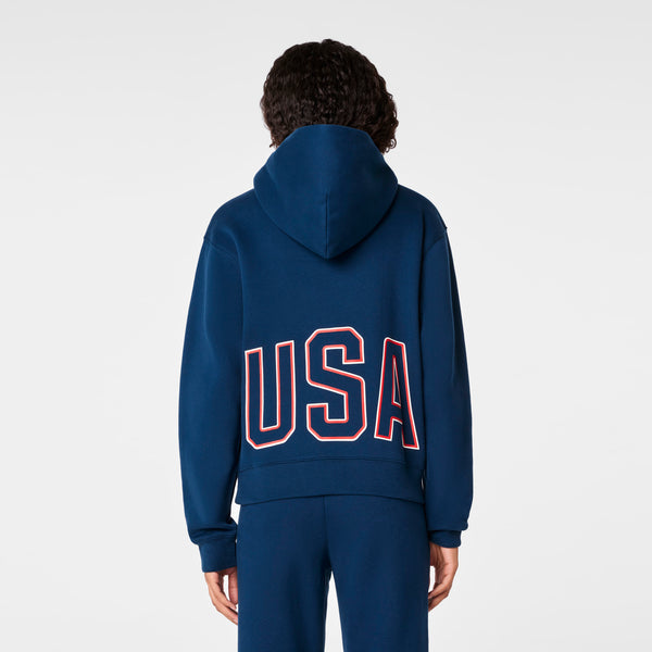 Women's Team USA Blue FIGS x Team USA Off-Shift - Hoodie Sweatshirt™