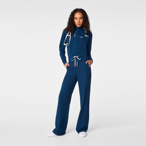 Women's Team USA Blue FIGS x Team USA FIBREx Wide-Leg - ScrubJumpsuit™