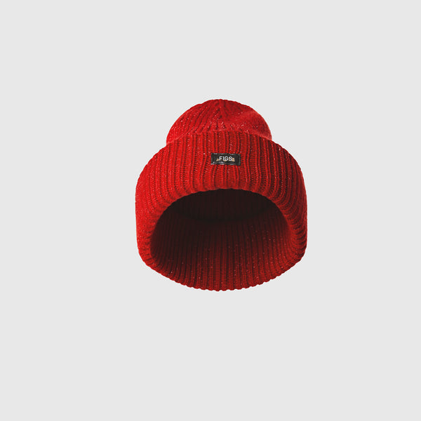 Winning Red Shimmer FIGS Logo Beanie