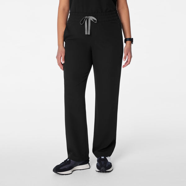 Women's Black Salida High-Rise Straight-Leg - Tall Scrub Pant