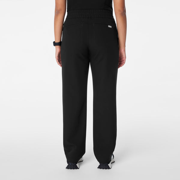 Women's Black Salida High-Rise Straight-Leg - Tall Scrub Pant