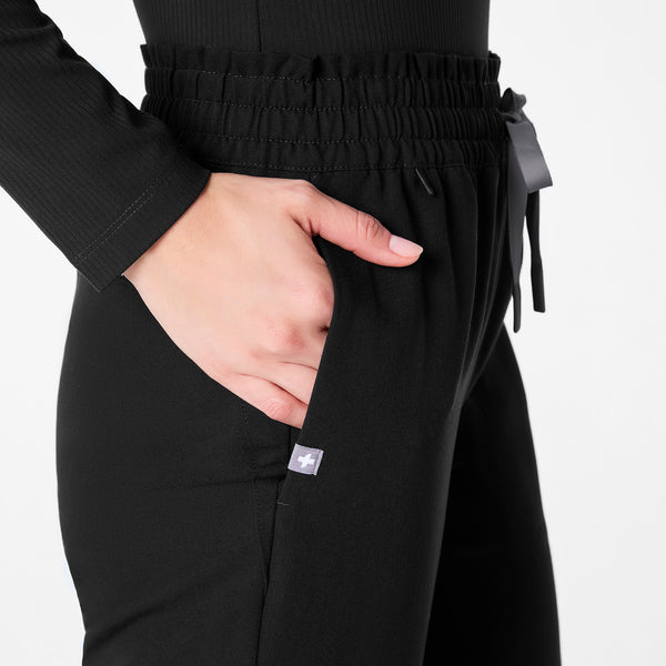 Women's Black Marseille High-Rise Wide-Leg - Scrub Pant