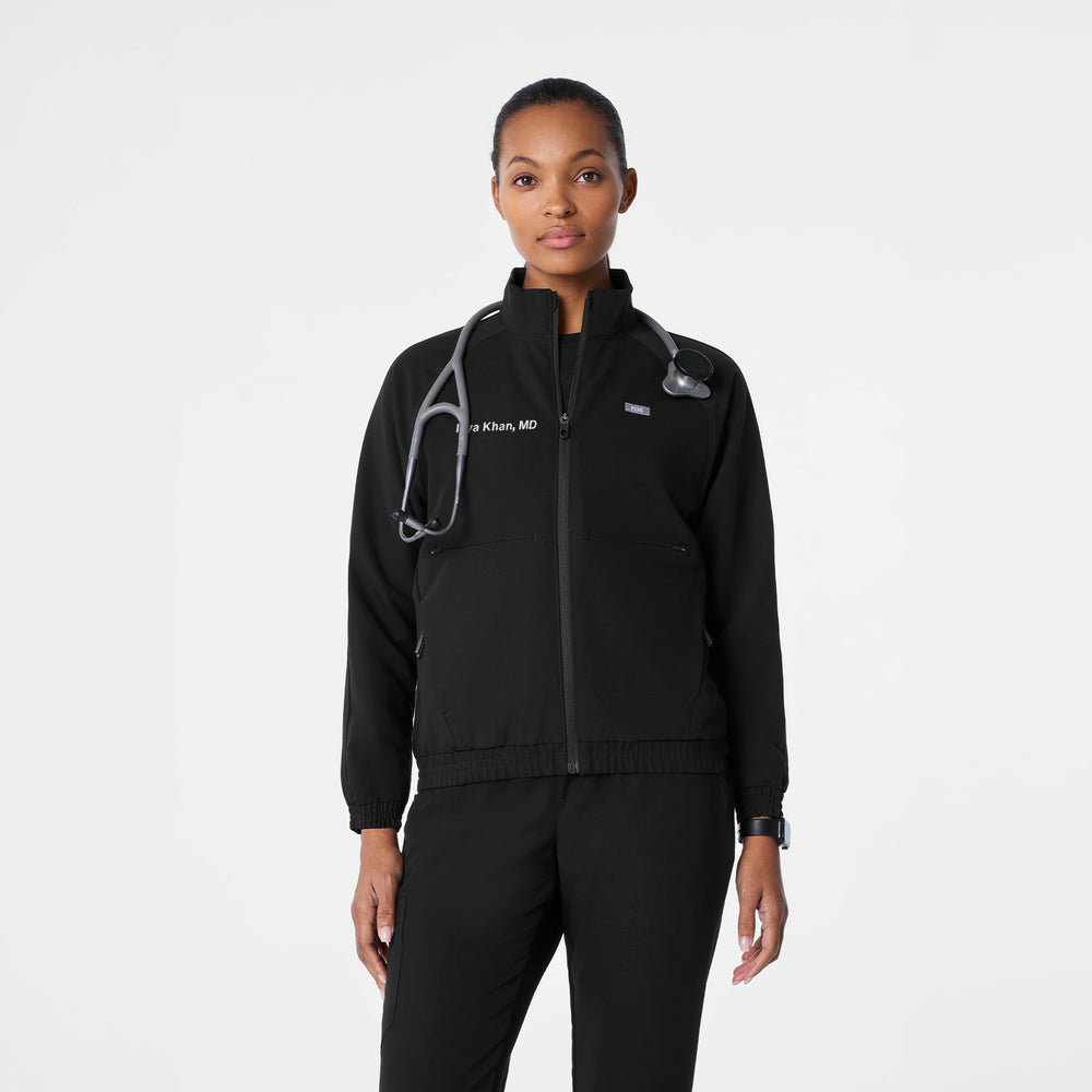 women's Black Sydney -  Scrub Jacket