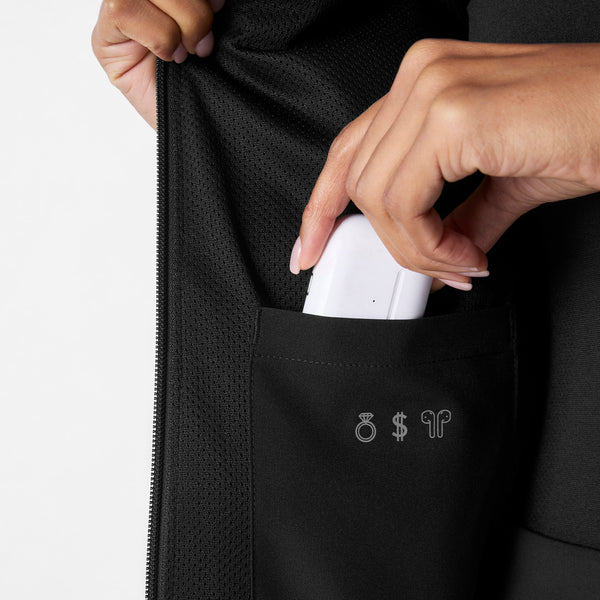 Women's Black Sydney -  Scrub Jacket