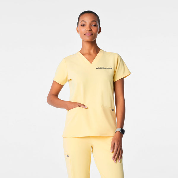 Women's Butter Yellow Casma -  Scrub Top™