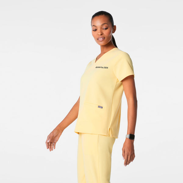 Women's Butter Yellow Casma -  Scrub Top™