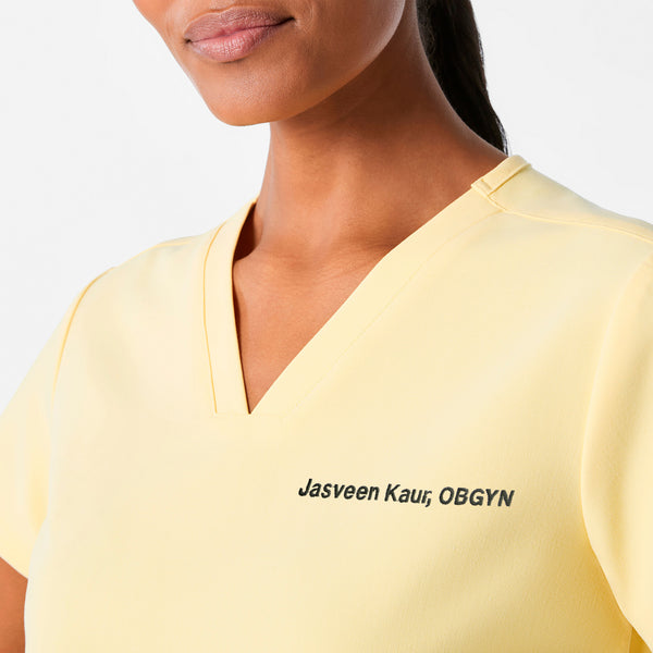 Women's Butter Yellow Casma -  Scrub Top™