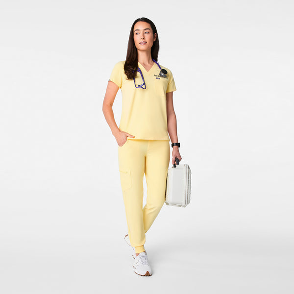 Women's Butter Yellow Catarina Petite -  Scrub Top™
