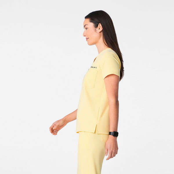 Women's Butter Yellow Catarina Petite -  Scrub Top™