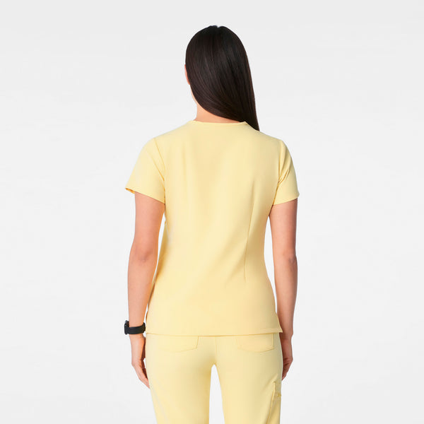 Women's Butter Yellow Catarina Petite -  Scrub Top™