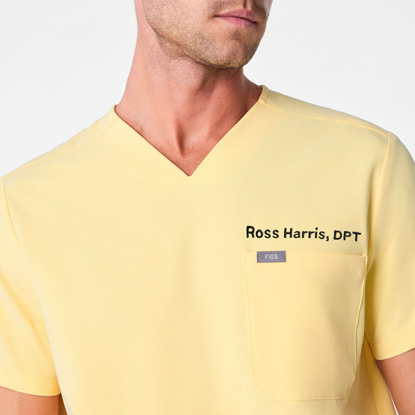 Men's Butter Yellow Chisec -  Scrub Top™