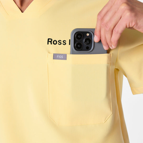 Men's Butter Yellow Chisec -  Scrub Top™