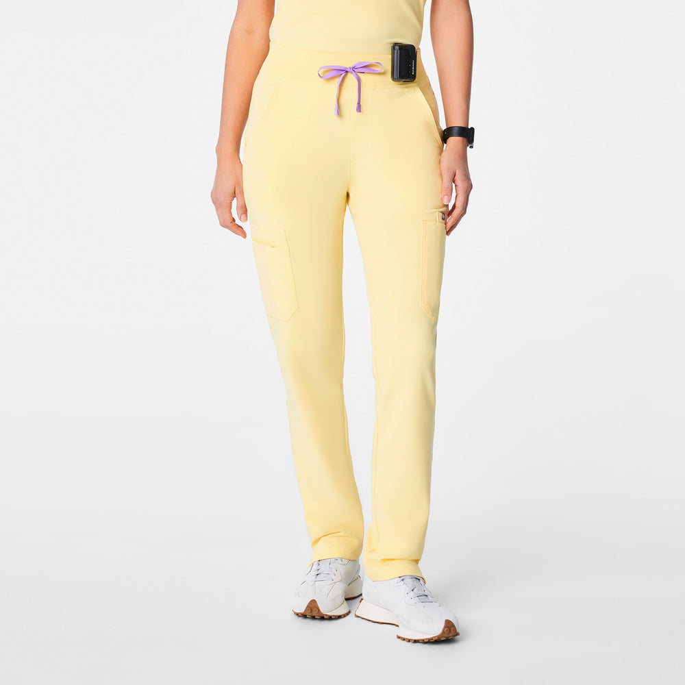 Women's Butter Yellow Yola High-Rise Slim  -  Scrub Pant™