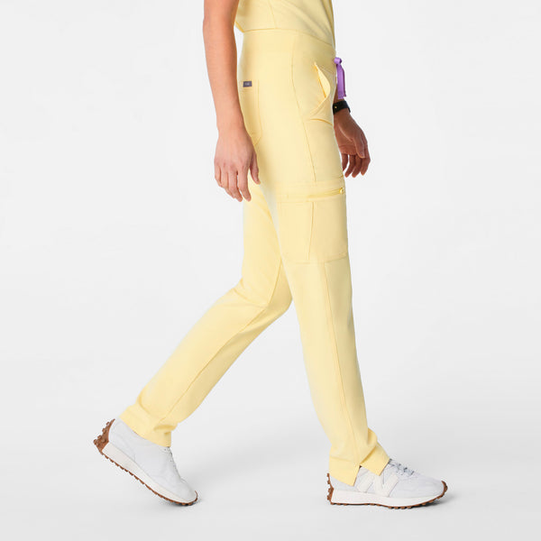 Women's Butter Yellow Yola High-Rise Slim  - Petite  Scrub Pant™