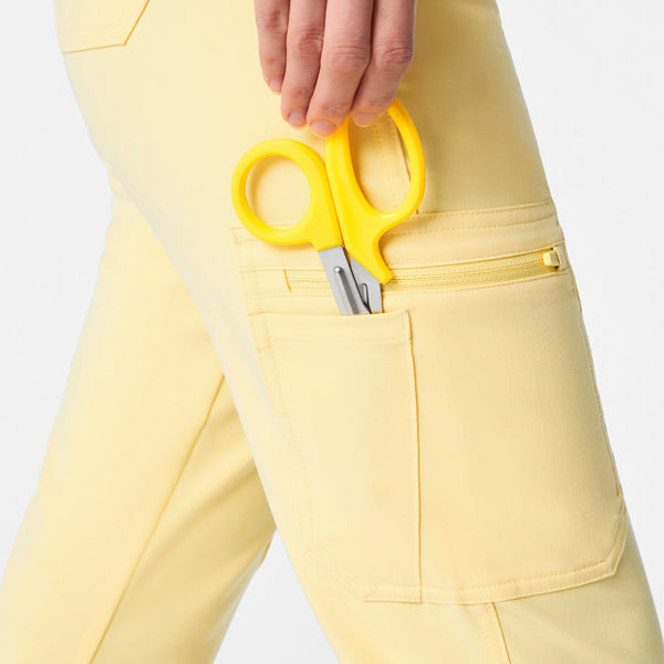 Women's Butter Yellow Yola High-Rise Slim  - Petite  Scrub Pant™