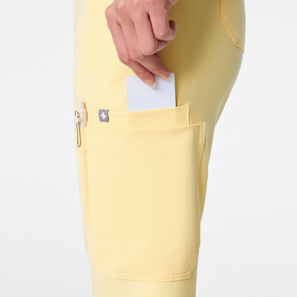 Women's Butter Yellow Yola High-Rise Slim  - Petite  Scrub Pant™