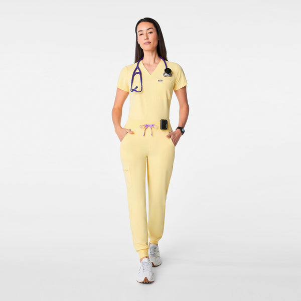 Women's Butter Yellow Zamora High-Rise - Petite Jogger Scrub Pant™
