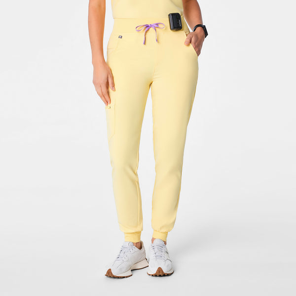 Women's Butter Yellow Zamora High-Rise - Petite Jogger Scrub Pant™