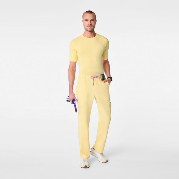 Men's Butter Yellow Makato Seamless - Short-Sleeve Underscrub