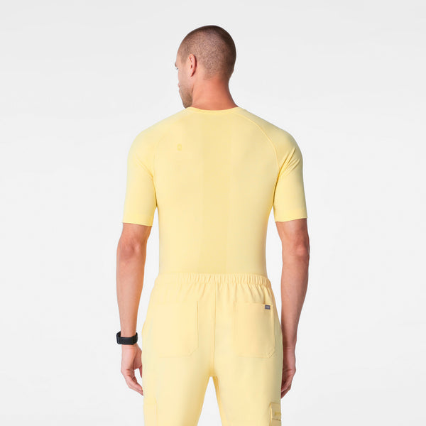 Men's Butter Yellow Makato Seamless - Short-Sleeve Underscrub
