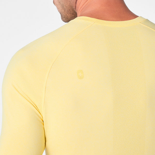 Men's Butter Yellow Makato Seamless - Short-Sleeve Underscrub