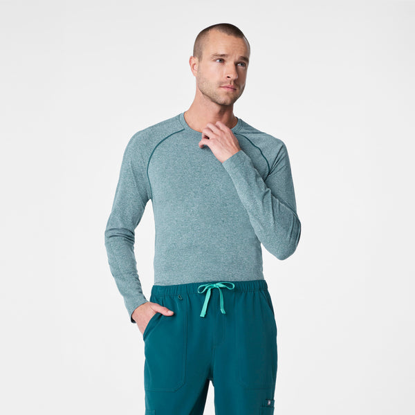 Men's Caribbean Blue Makato Seamless - Long-Sleeve Underscrub