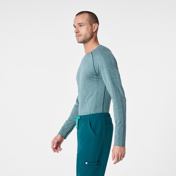 Men's Caribbean Blue Makato Seamless - Long-Sleeve Underscrub
