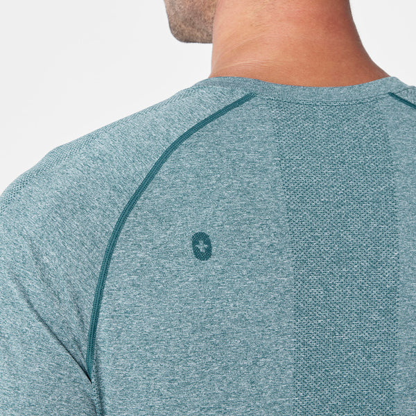 Men's Caribbean Blue Makato Seamless - Long-Sleeve Underscrub