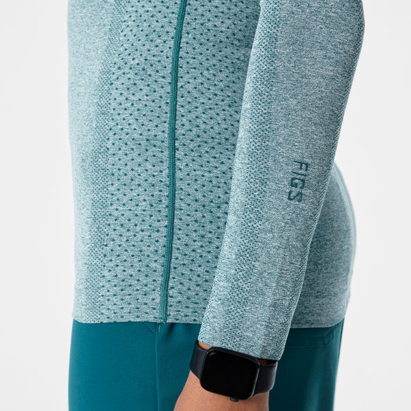 Women's Caribbean Blue Salta Seamless - Long-Sleeve Underscrub