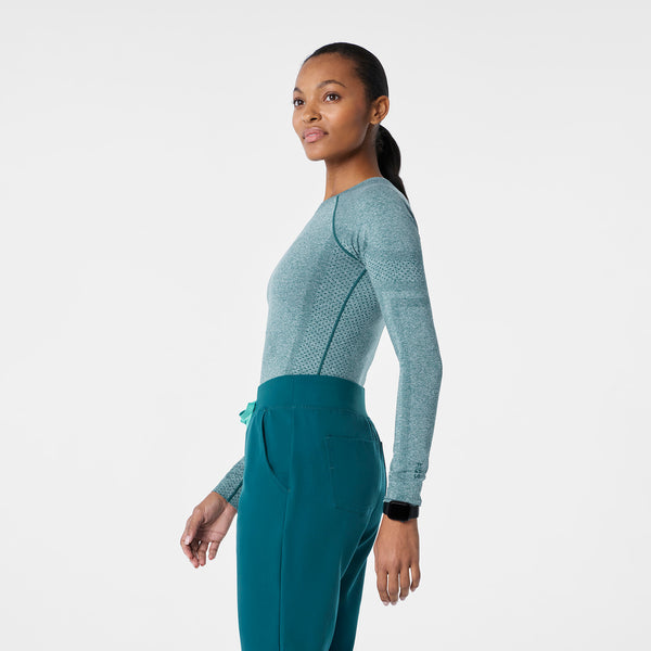 Women's Caribbean Blue Salta Seamless - Long-Sleeve Underscrub