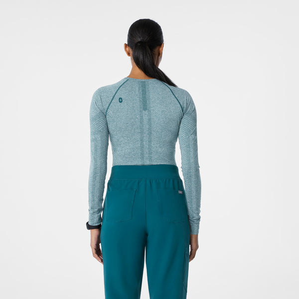 Women's Caribbean Blue Salta Seamless - Long-Sleeve Underscrub