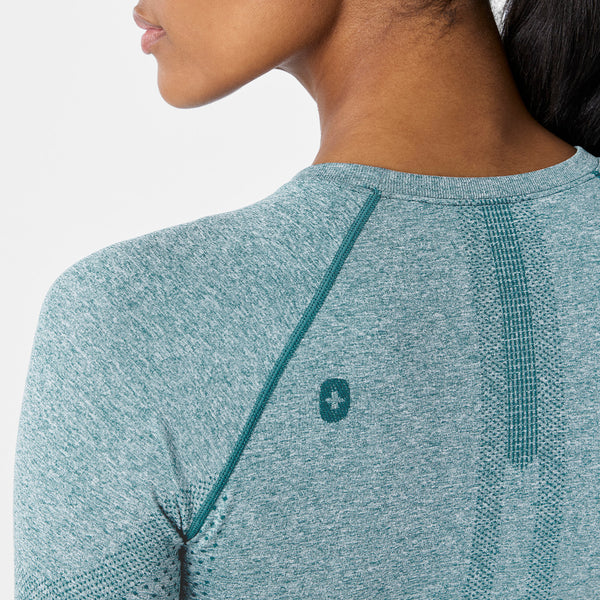 Women's Caribbean Blue Salta Seamless - Long-Sleeve Underscrub