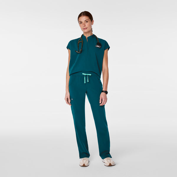 Women's Caribbean Blue Rafaela - Oversized Scrub Top™