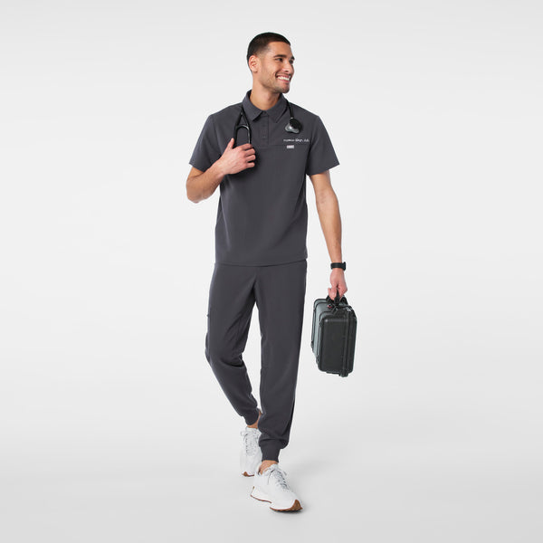 men's Charcoal Eugene Polo - Scrub Top