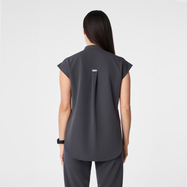 Women's Charcoal Rafaela - Tunic Scrub Top™