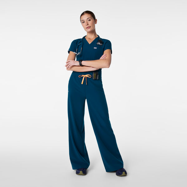 Women's Deep Reef Allison High-Rise Ultra-Wide-Leg - Tall Scrub Pant