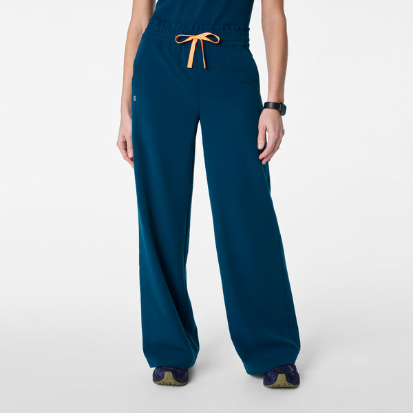 Women's Deep Reef Allison High-Rise Ultra-Wide-Leg - Tall Scrub Pant