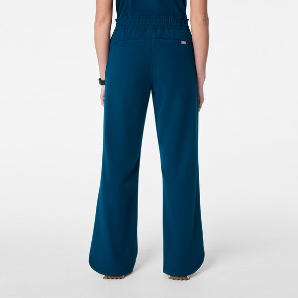 Women's Deep Reef Marseille High-Rise Wide-Leg - Petite Scrub Pant