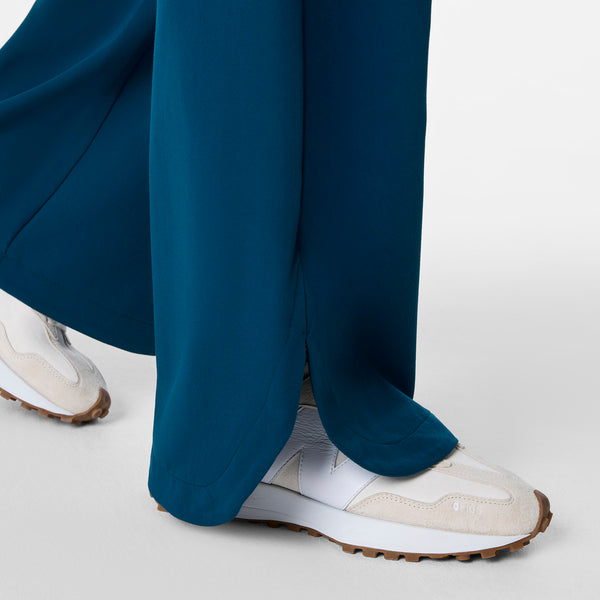 Women's Deep Reef Marseille High-Rise Wide-Leg - Petite Scrub Pant
